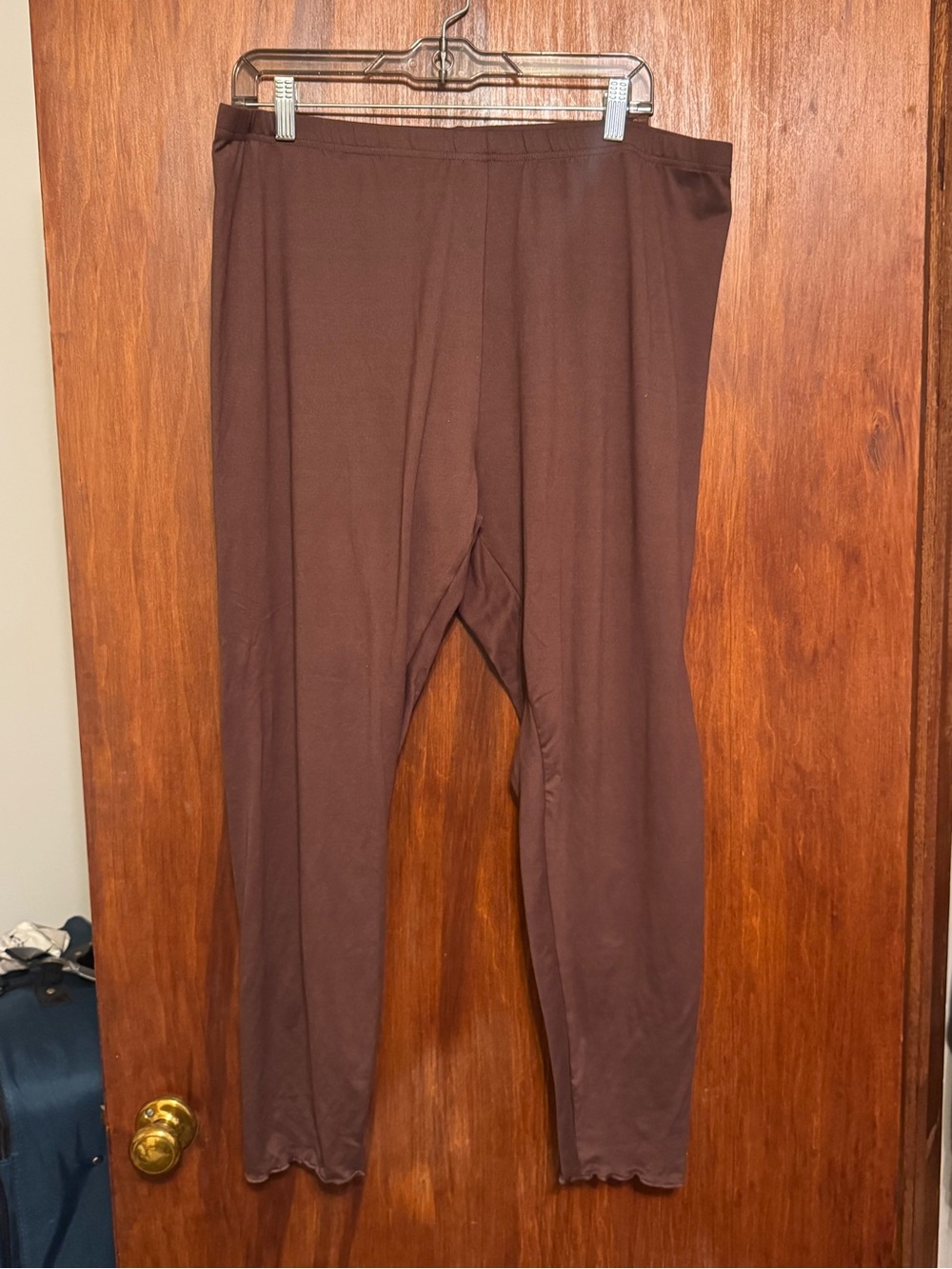 Women’s Plus Size Scalloped Stretchy Leggings 3XL